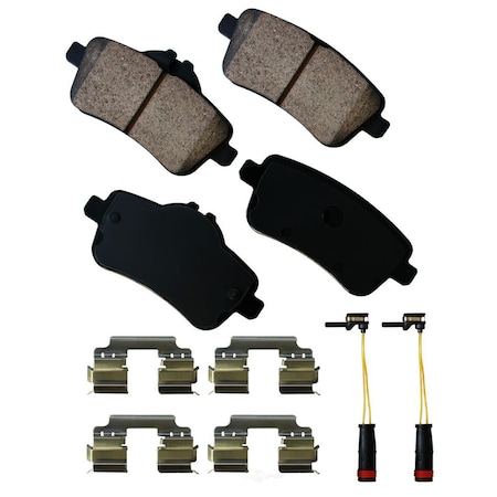 Akebono Euro Akebono EUR1630A Euro Ultra Premium Ceramic Pads EUR1630A